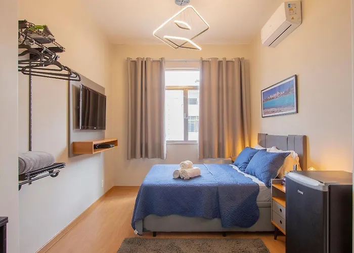 Studio Charmoso Com Vista Lateral Para A Praia Rio de Janeiro